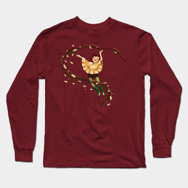 Dumpling Witch Long Sleeve T-Shirt by SarahWrightArt